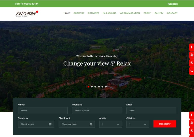 redstonehomestay-web-design